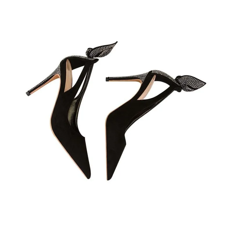MCKP Slim Heel High Heels Women's Black-4