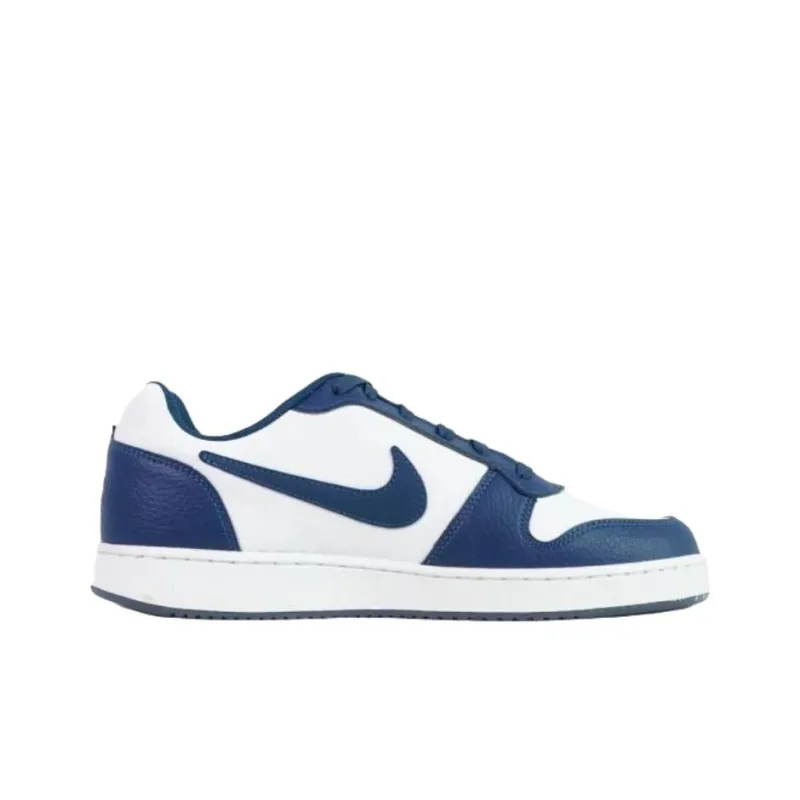 Nike EBERNON Anti Slip Wear Resistant Low Top Skateboard Shoes Men's White Blue-1