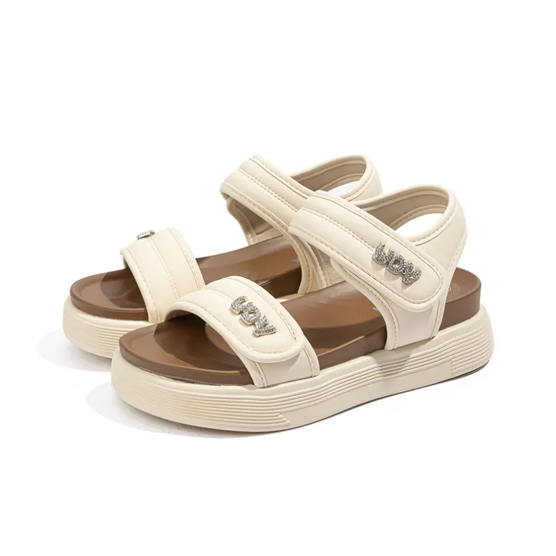 BABAYA KIDS One Strap Sandals Women's Beige-3