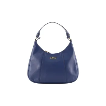 FERRAGAMO Leather Handbag Women's Blue