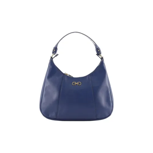 FERRAGAMO Leather Handbag Women's Blue