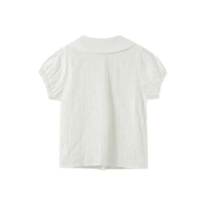 SLEEP AT 11 Puff Sleeve T Shirt Women's-1