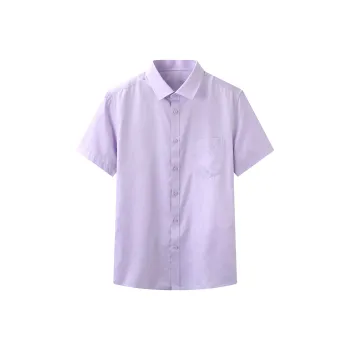 ARTSDON Shirts Men Light Purple Pattern