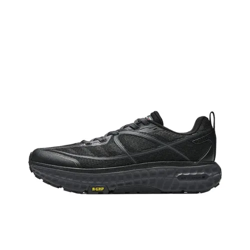 Anta Breathable And Wear resistant Low Top Casual Running Shoes Men's Black