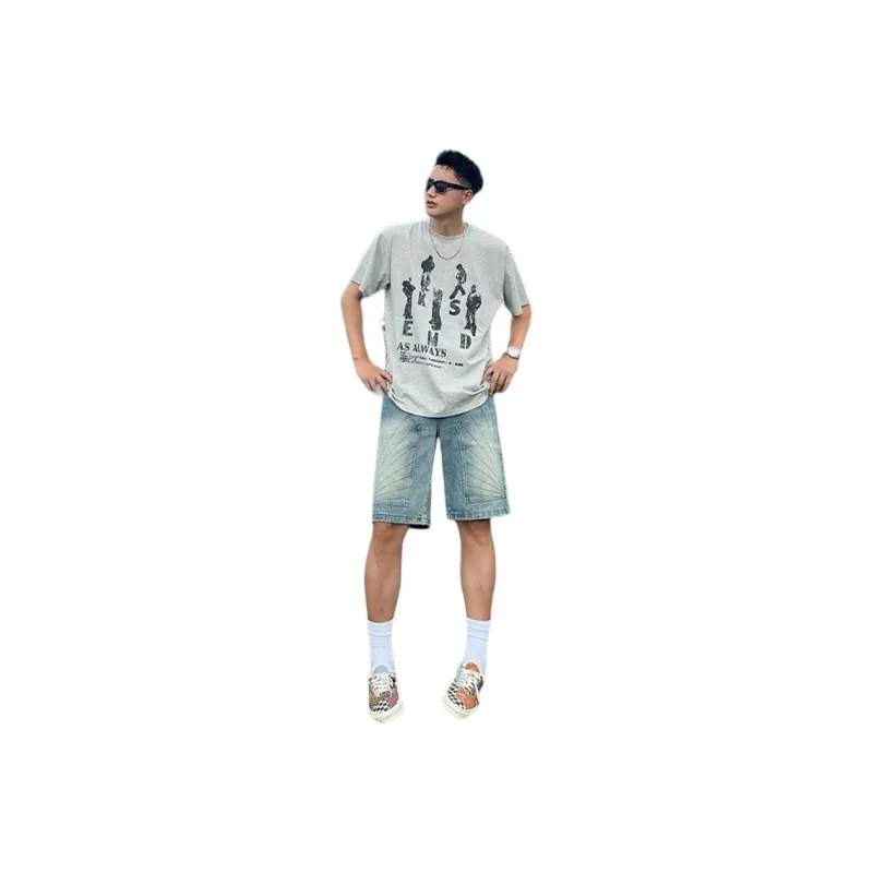 CORNILOT Denim Shorts Unisex Blue-0