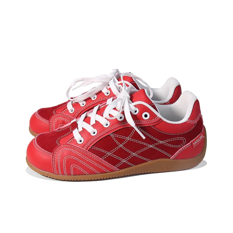 BPLB Low Top Casual Shoes Unisex Red-2