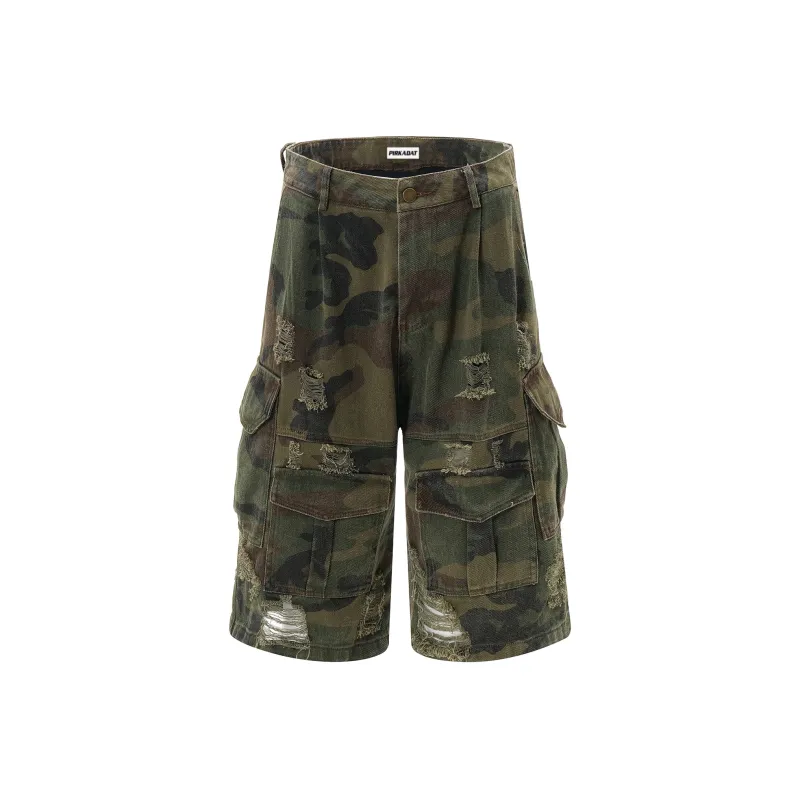 Pirkadat Cargo Shorts Unisex Camouflage-0