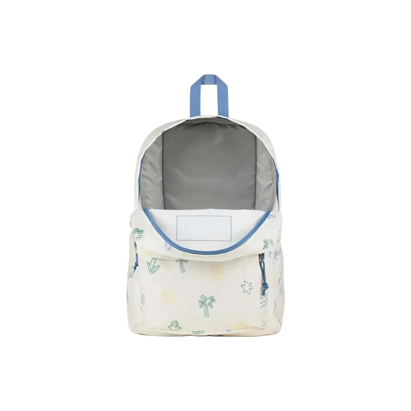 JanSport Polyester Backpack Trumpets Unisex White & Green-3