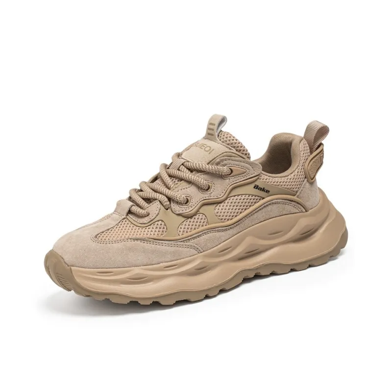 BAKE Slip Resistant, Abrasion Resistant, Breathable Low Top Chunky Sneakers Men's-5