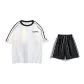 2-Pack (White Top+Black Shorts)