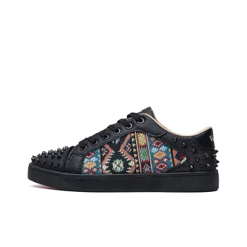 VANSSI Low Top Skateboard Shoes Men's Black