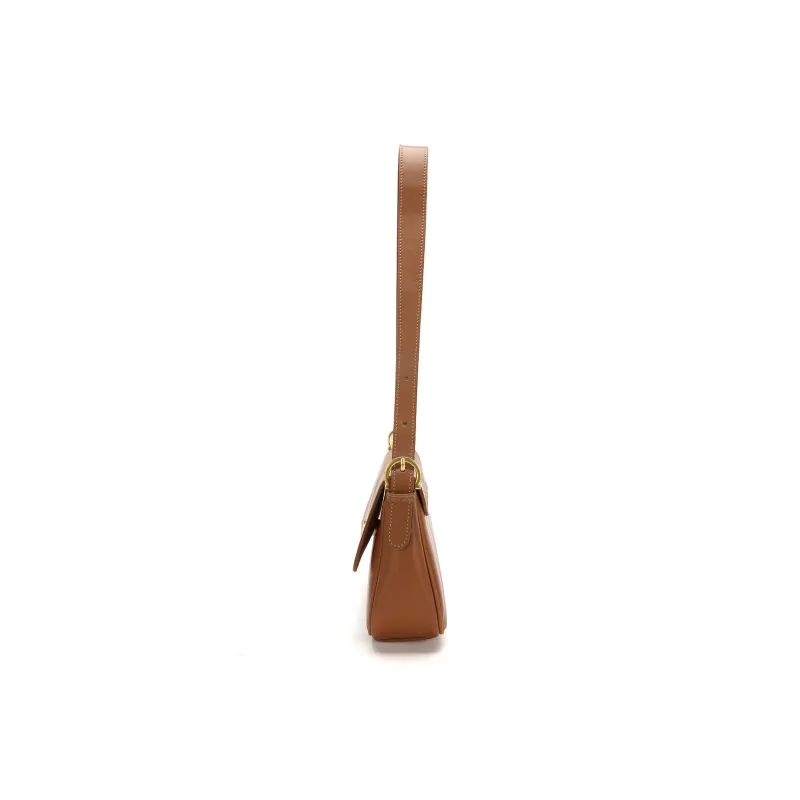 AQUASCUTUM Cow Leather Crossbody Bag, Shoulder Bag Women's Brown/Coffee-8