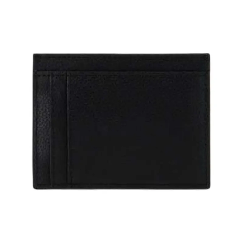 ARMANI EXCHANGEAE Regenerated Leather Card Holder Men's Black-1