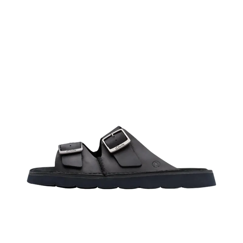 Clarks EVA Abrasion Resistant Slide Slippers Men's Black-0