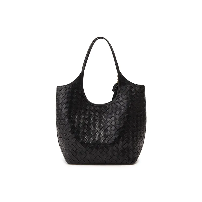 ELLE Synthetic Leather Handbag, Shoulder Bag Women's White/Black-7