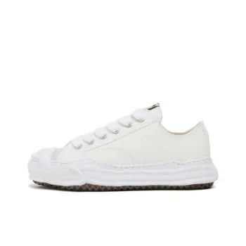 MIHARA YASUHIRO Balance Low Top Canvas Shoes Women's White