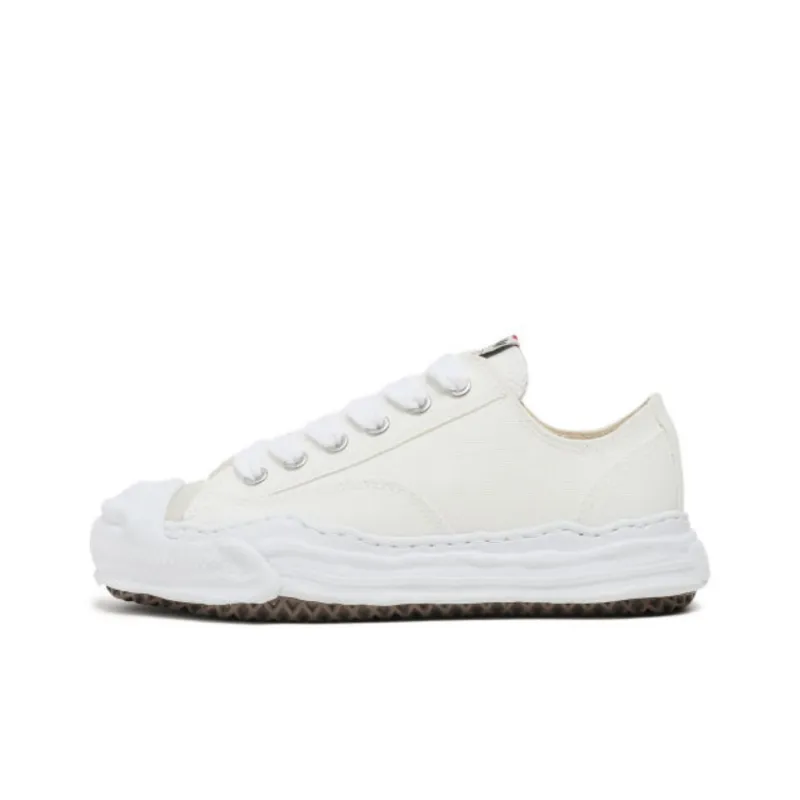 MIHARA YASUHIRO Balance Low Top Canvas Shoes Women's White-0