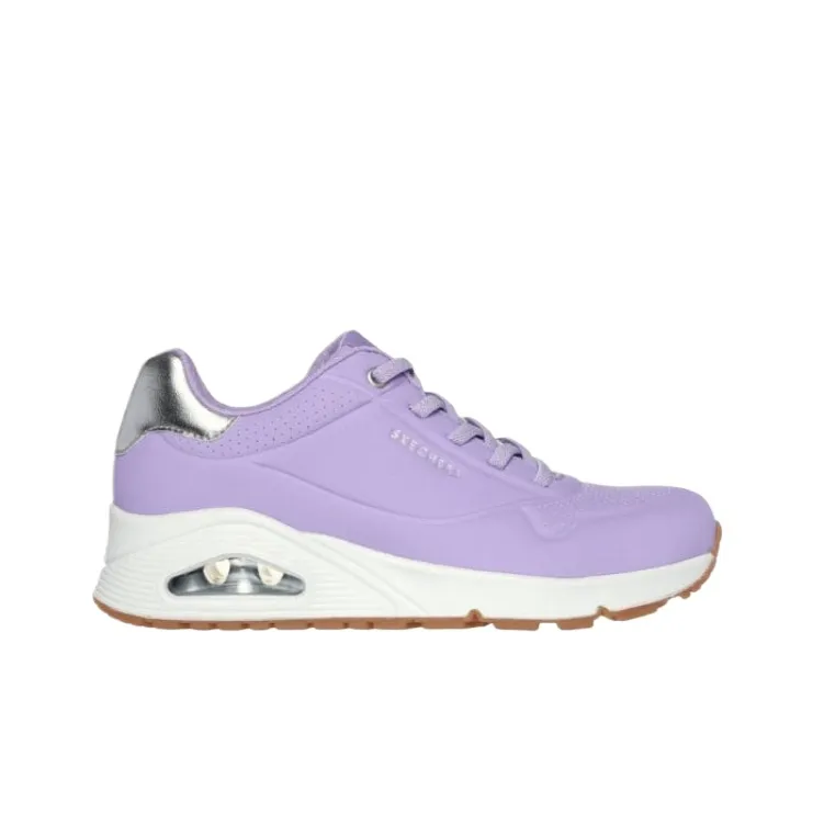 Skechers Uno Shimmer Away Low Top Casual Shoes Women's Purple-1