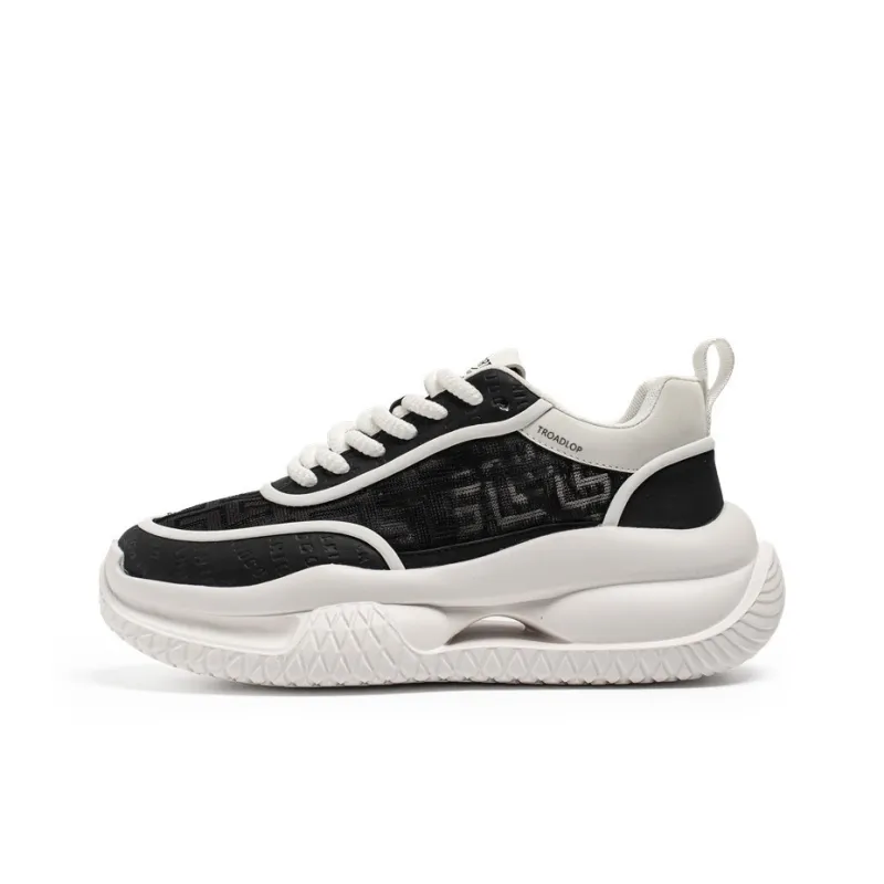 TROADLOP Abrasion Resistant Lightweight Height Increasing Quick Dry Low Top Chunky Sneakers Men's-4