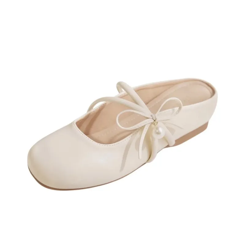 WUJI Abrasion Resistant Slip Resistant Closed Toe Slippers Women's Beige-0