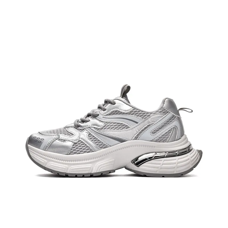 VICTORIA&VERA Slip Resistant, Abrasion Resistant, Breathable, Lightweight Low Top Chunky Sneakers Women's-0