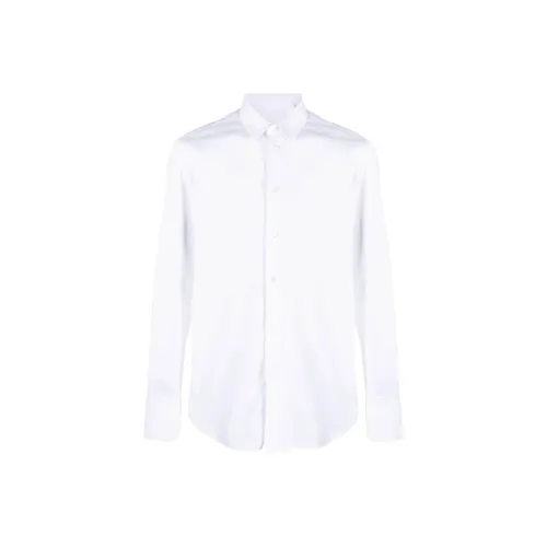 EMPORIO ARMANI Plain Long Sleeved Buttoned Shirt