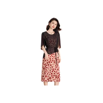 Mylan Two Piece Skirt Sets Women's Red Polka Dot