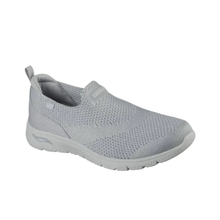 Skechers Arch Fit Refine 2.0 Low Top Casual Shoes Women's Gray-3