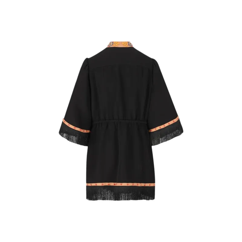 Valentino Long Sleeved Dress Women's Black-1