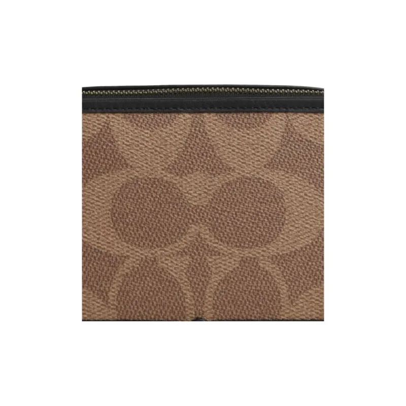 COACH Wyatt Coated Canvas Crossbody Bags Trumpets Men's Tan-3