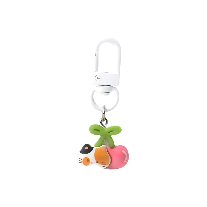 FREE RABBITⅡ Fun Cartoon Food Play Bag Accessories Alloy Keychains Unisex-2