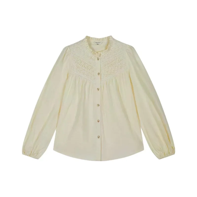 MOUSSY Shirts Women's 013 Ivory-0