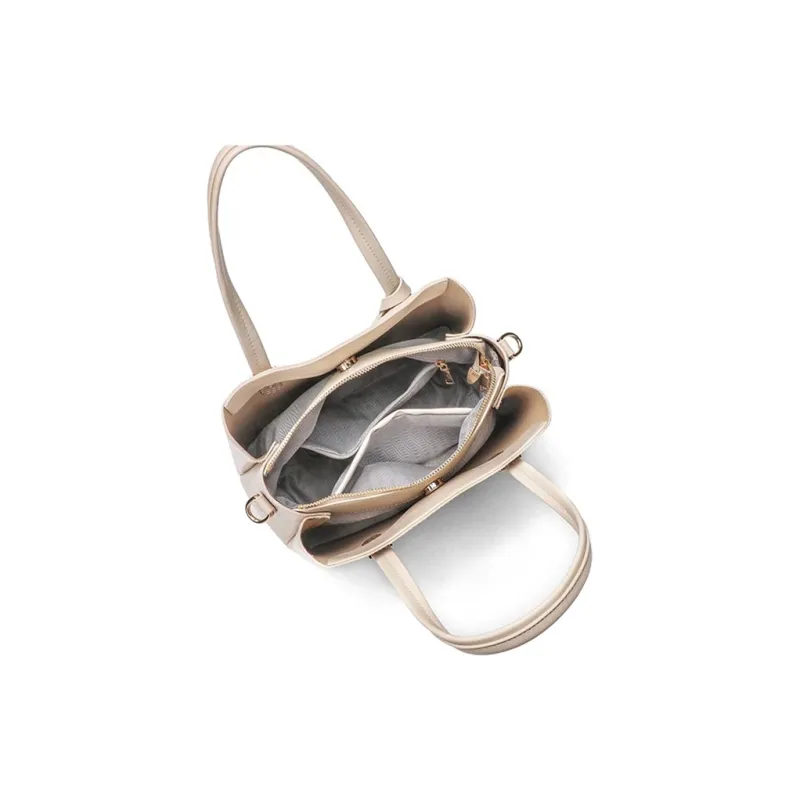 CLEVER& KETCH PU One Shoulder Handbag Women's Khaki-4