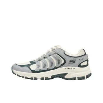 Skechers Adventurer Anti Slip Wear Resistant Low Top Running Shoes Women's Beige Gray Green