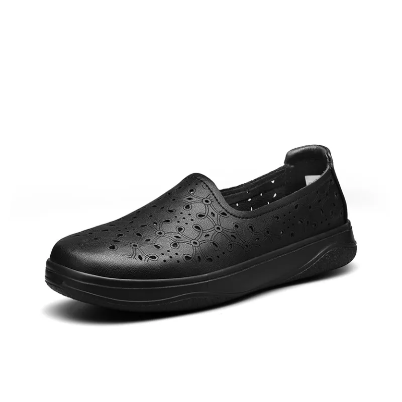 ZULIZ Small Leather Shoes, Nurse Shoes Casual Single Shoes Women's-1