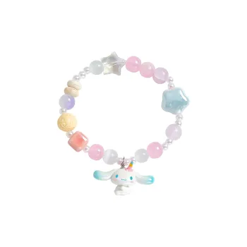 Sanrio Cinnamoroll Individual Cartoon Multicolor Cute Beads Lanyards