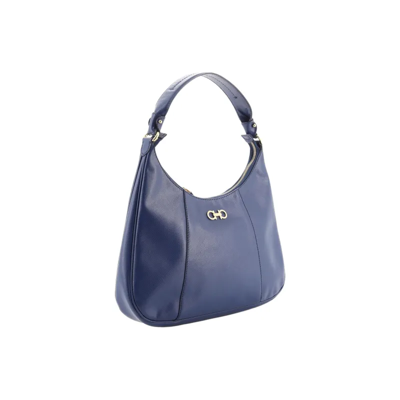 FERRAGAMO Leather Handbag Women's Blue-1