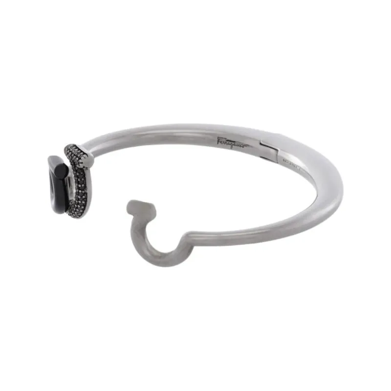 FERRAGAMO Enamel Bangles Women's Silver-0