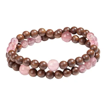 ZHOUDIWANG Golden Sandalwood Bracelets Unisex