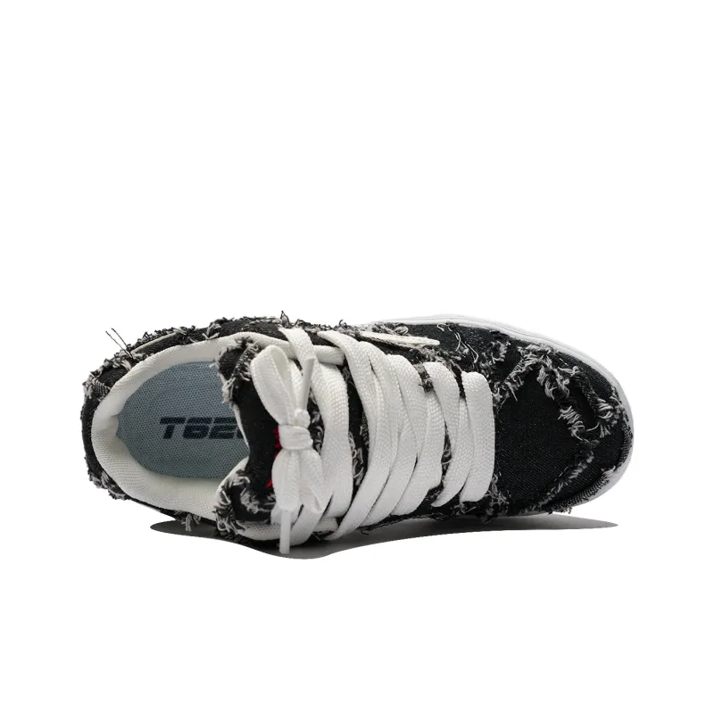 T628 Slip Resistant, Abrasion Resistant, Lightweight, Breathable Low Top Skateboard Shoes Unisex-93