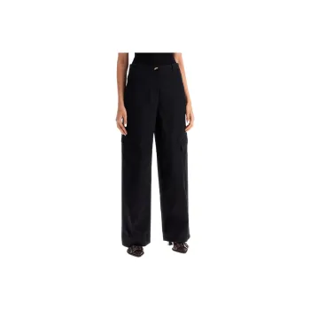 GANNI Herringbone Mid Waist Trousers