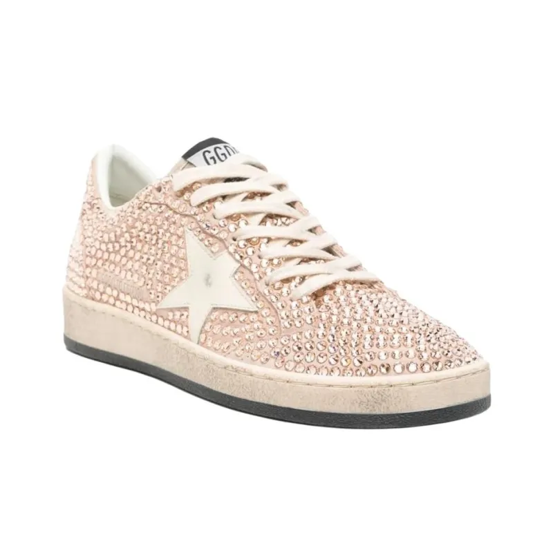 Golden Goose Ball Star Low Top Skateboard Shoes Women's Pink-2