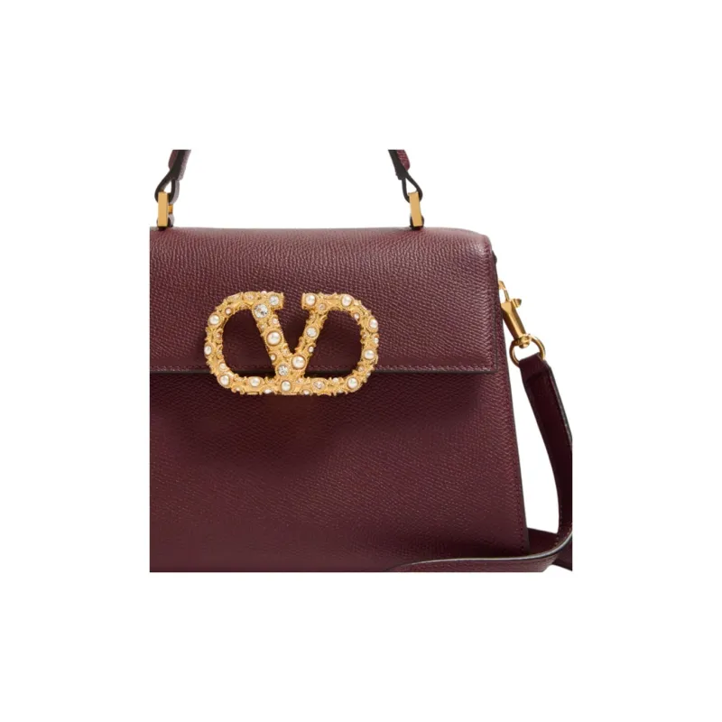 Valentino Cow Leather Handbag Trumpets Women's-5