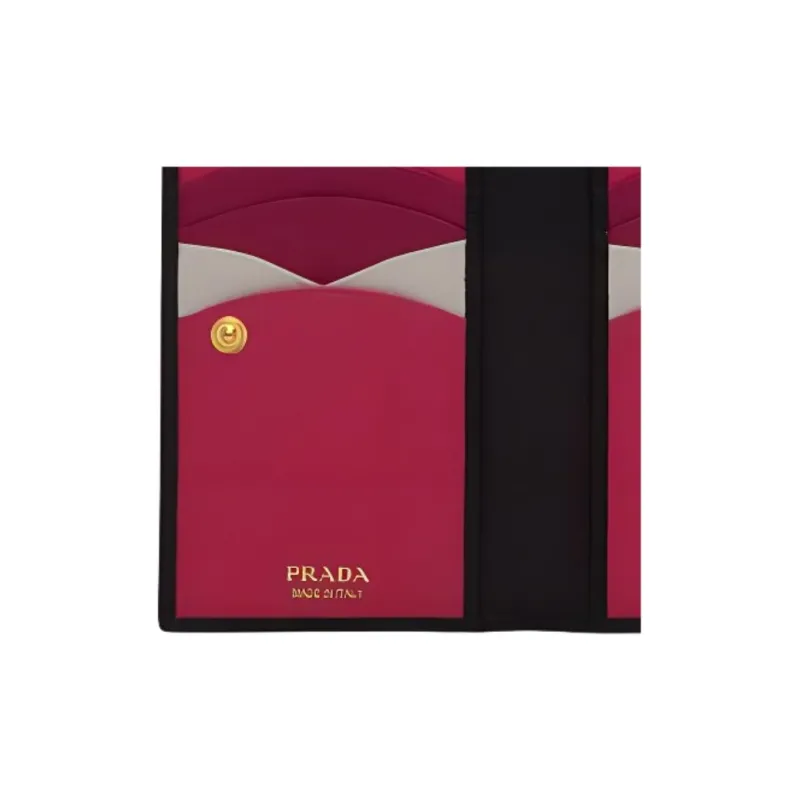 PRADA Saffiano Leather Wallet Trumpets Unisex Black-3