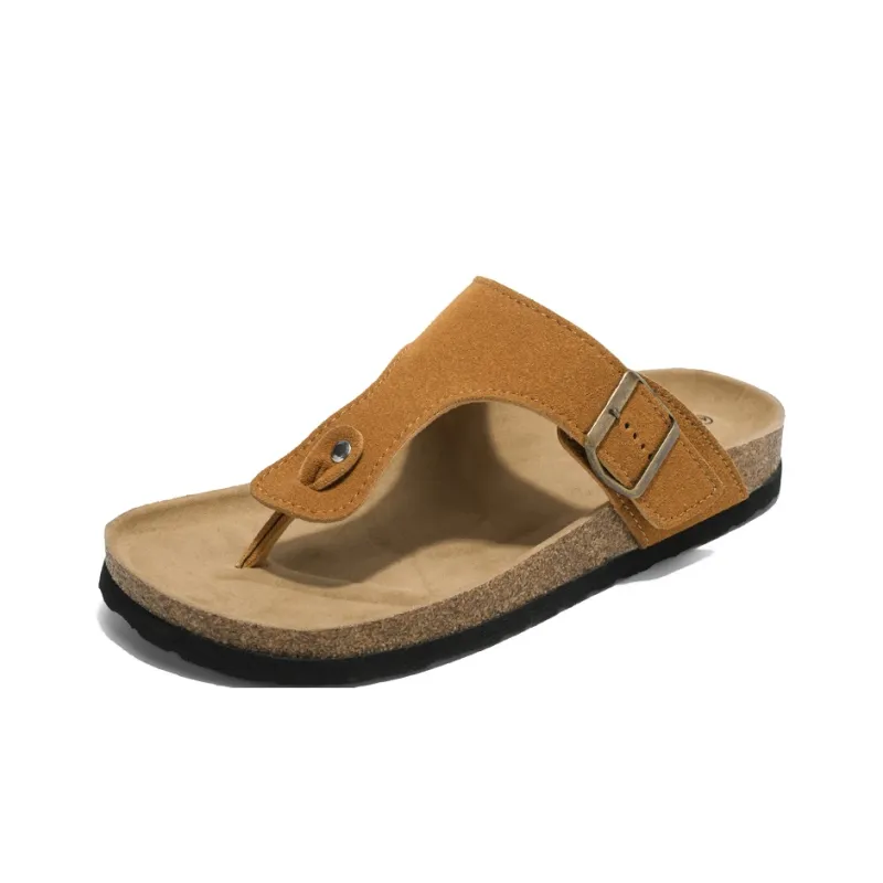 CariteSport Rubber Sole Quiet Odor Resistant Abrasion Resistant Slip Resistant Flip Flops Unisex-10