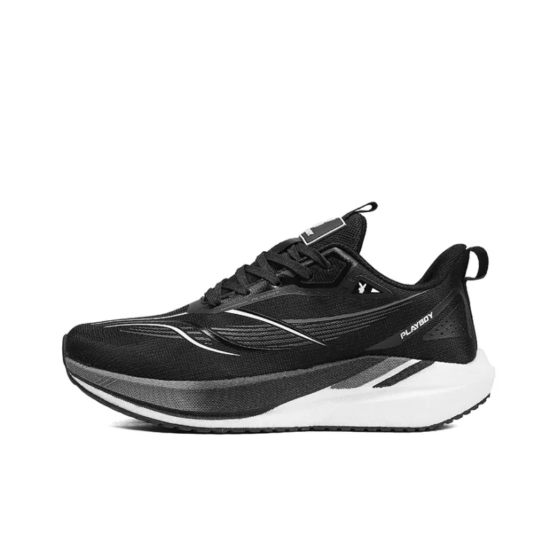 Playboy Low Top Running Shoes Men's Black Box-1