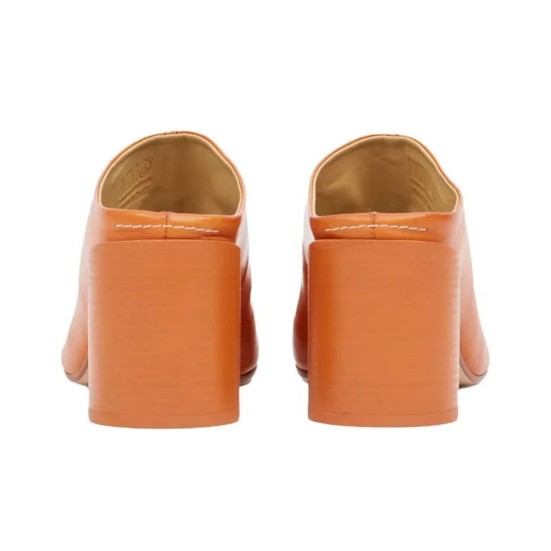 MM6 Maison Margiela Closed Toe Slippers Women's Orange-3