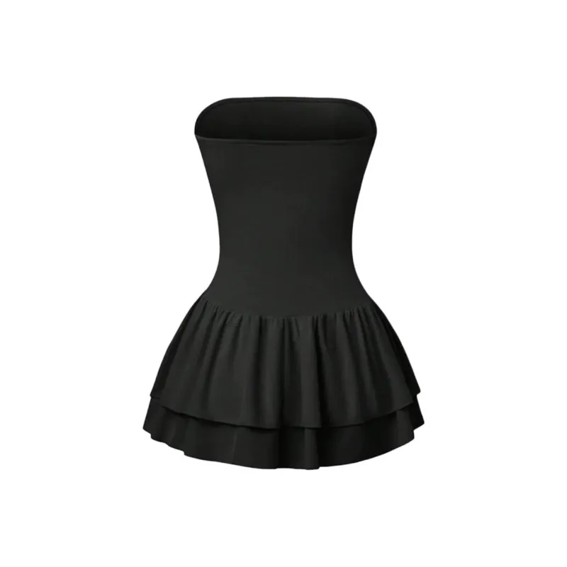 DOKZB Sleeveless Dresses Women's Black-1