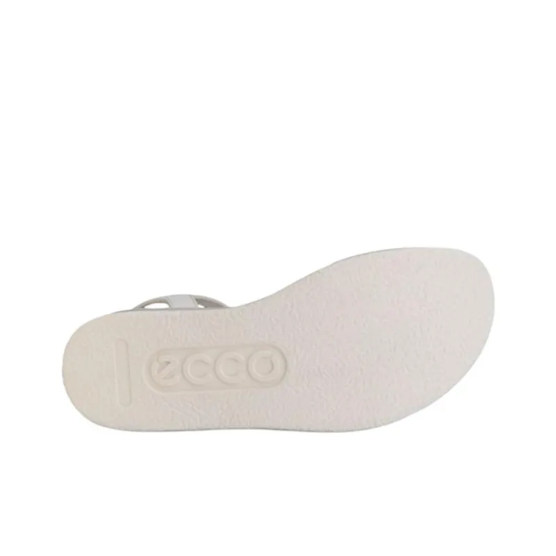 Ecco Flowt One Strap Sandals Women's White-3