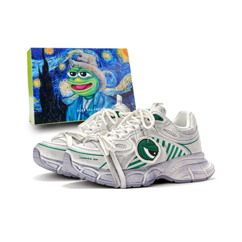 Pepe The Frog Low-Top Chunky Sneakers Unisex-20